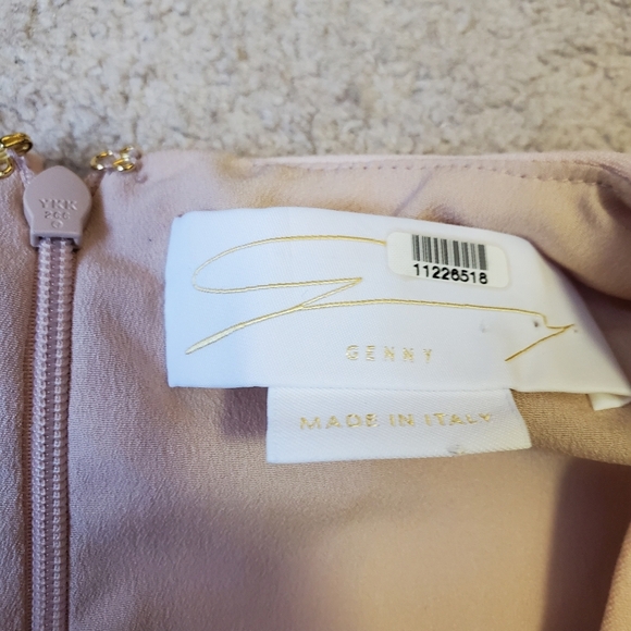 Genny Italy Luxury Pink Cape Dress 2 - Picture 6 of 10